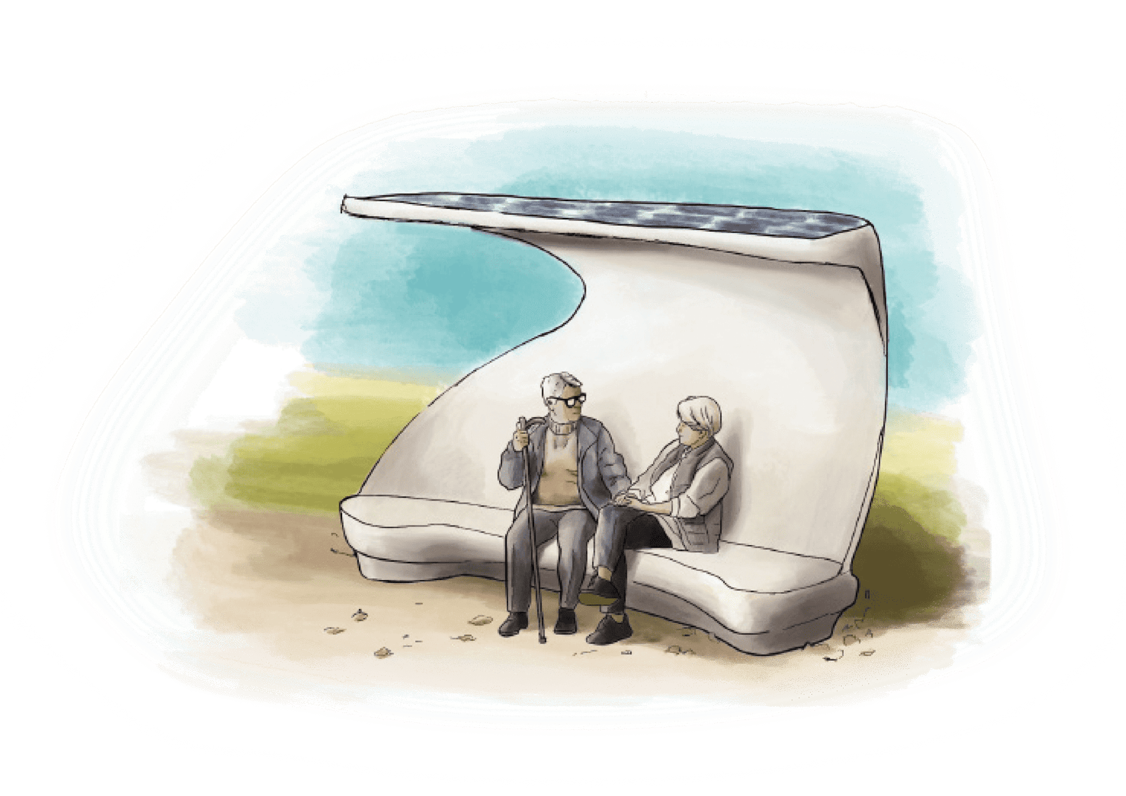 mouch boceto de propuesta de banco para Mouch Lleida