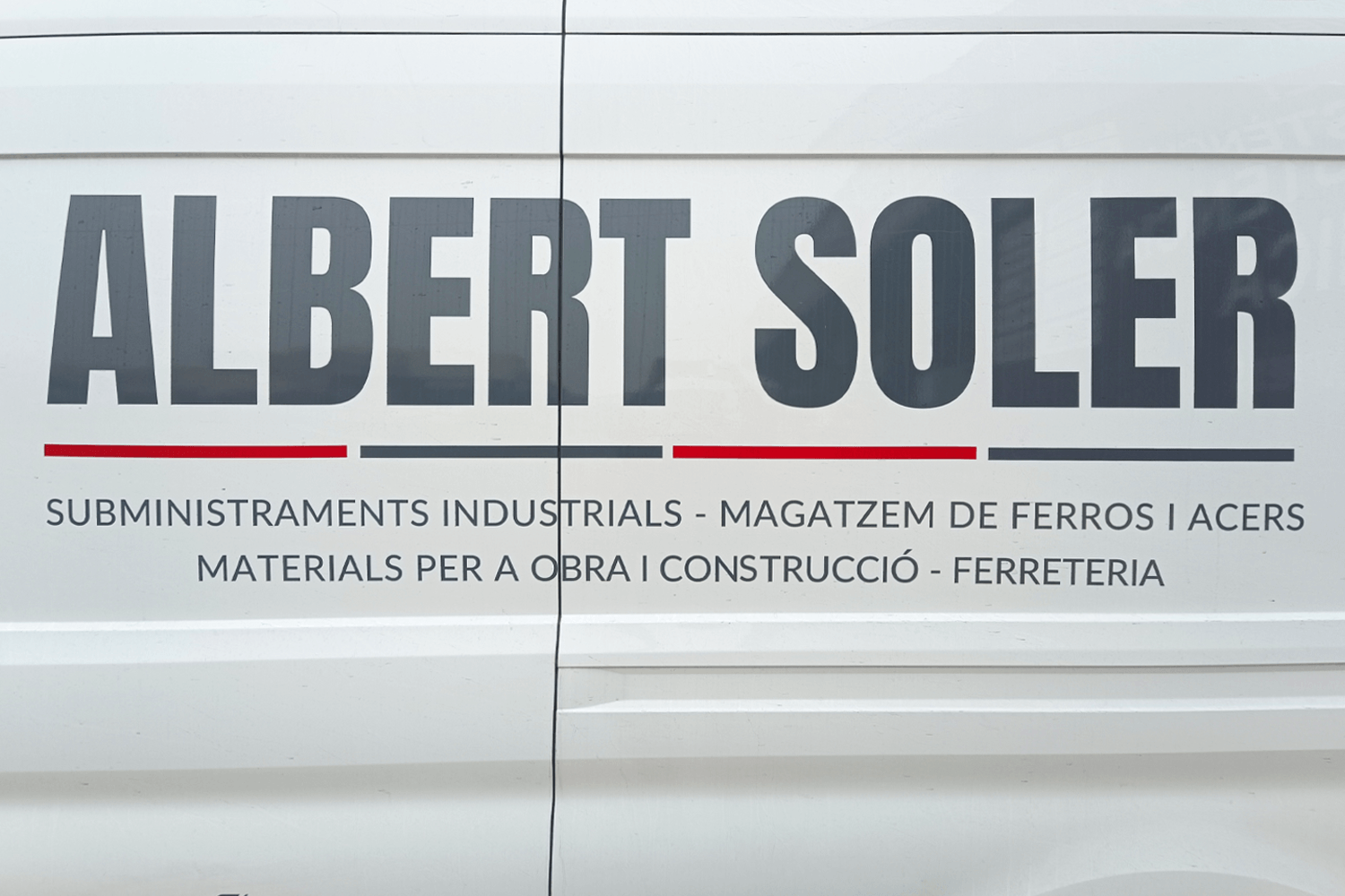 albert soler Vinilado furgoneta Albert Soler (frente)
