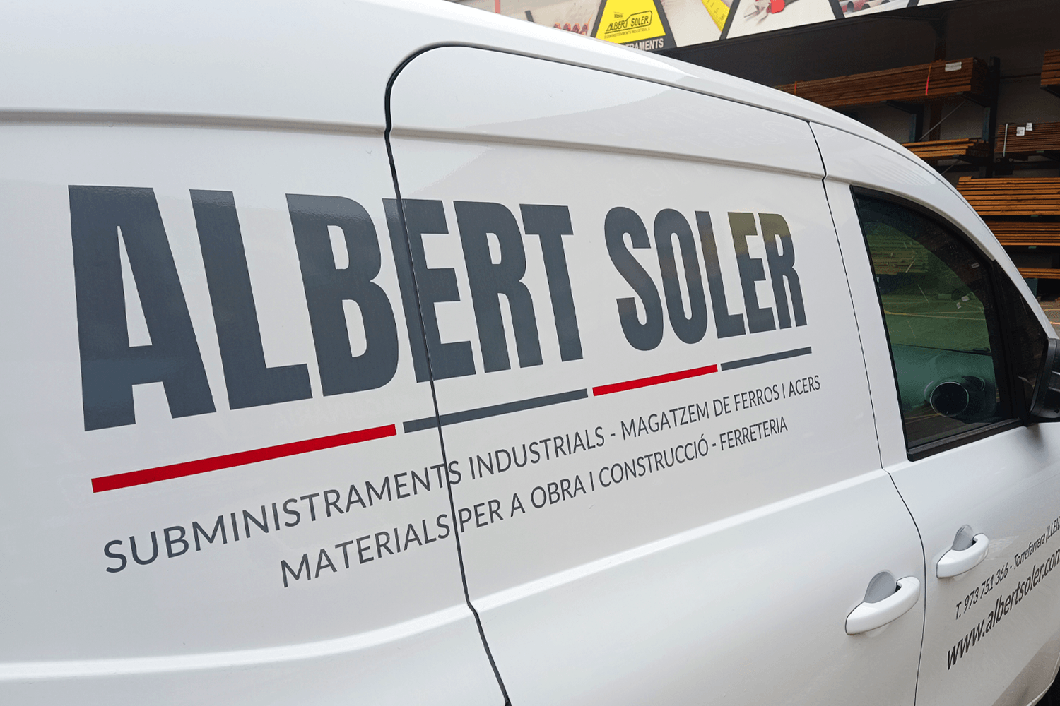 albert soler Vinilado furgoneta Albert Soler (lateral)