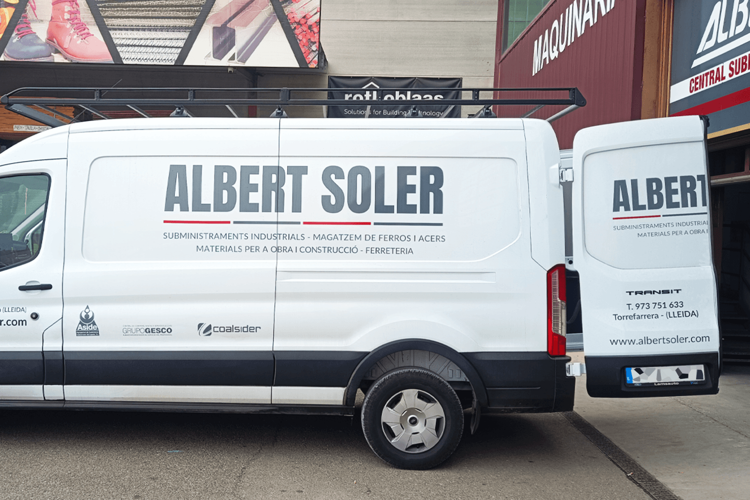 albert soler Vinilado furgoneta Albert Soler (costado)
